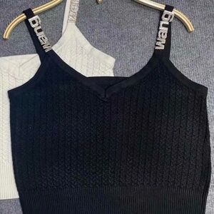 Alexander Wang Black Knit Camisoles